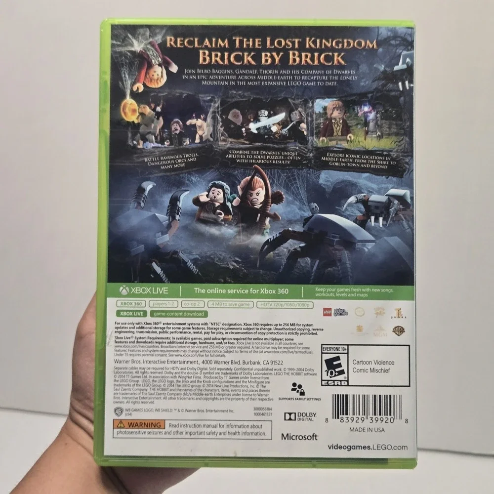 LEGO The Hobbit Xbox 360 CIB Complete‎